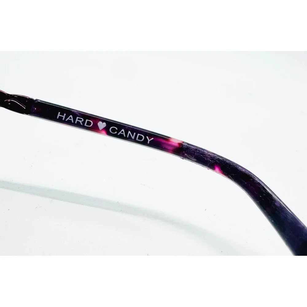 Hard Candy Eyeglasses Women Purple HC268 Sangria Cat Eye 57-17-145